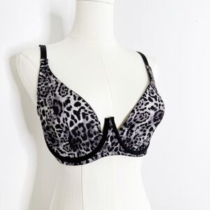 Frederick’s of Hollywood Leopard Print Underwire Bra – Size 34D